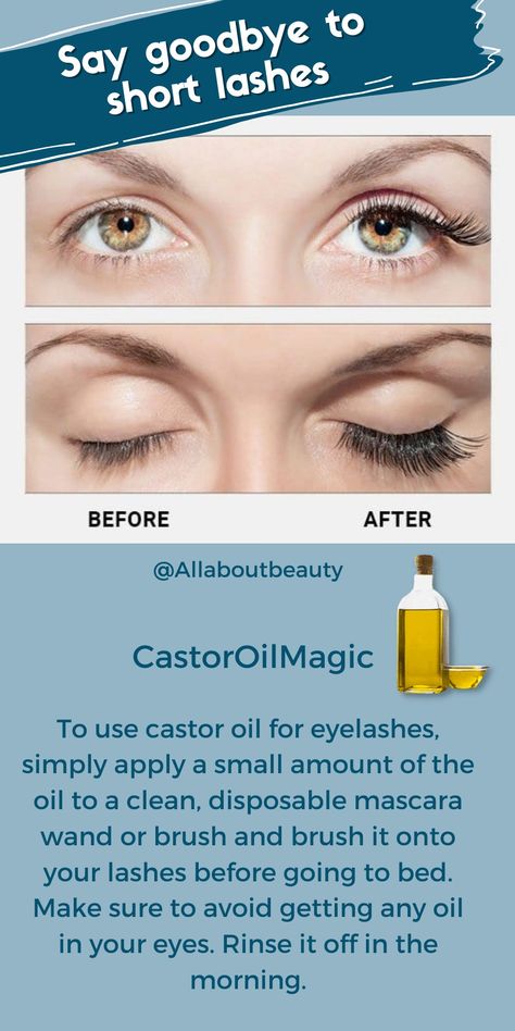 Caster Oil For Eyelashes, Castrol Oil, Castor Oil Hair, Castor Oil Eyelashes, Coconut Oil Benefits, Castor Oil For Hair Growth, Castor Oil Benefits, Disposable Mascara Wands, Short Lashes