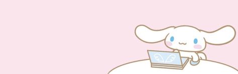 (Made by me ^~^) #pink #sanrio #twitter #header Cinnamon Roll Header, Cinnamoroll Twitter Header, Sanrio Twitter Header, Cinnamoroll Banner, Pink Twitter, Tumblr Banner, Pink Sanrio, Cute Twitter Headers, Cute Headers For Twitter