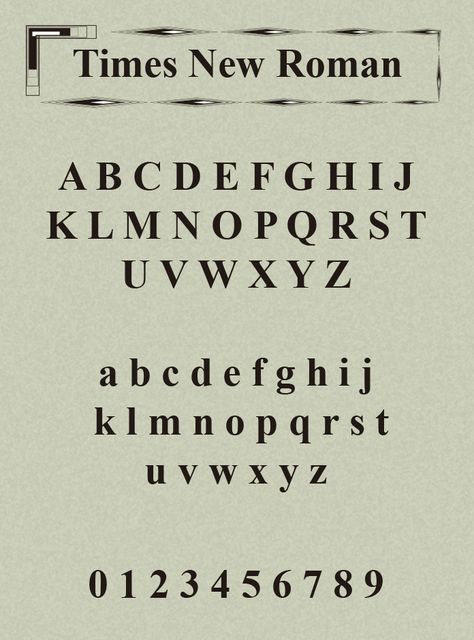 Times New Roman Font Alphabet, Times New Roman Font, New Roman Font, Roman Fonts, Beautiful Handwriting, Times New Roman, Lettering Styles, New Times, Bold Fonts