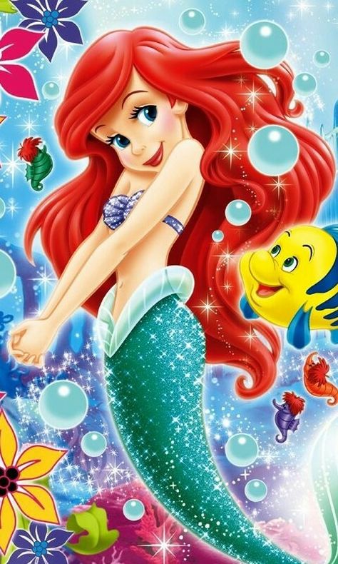 Ariel Wallpaper, Little Mermaid Tattoo, Little Mermaid Wallpaper, Arte Aesthetic, Mermaid Wallpapers, Disney Princess Artwork, All Disney Princesses, Disney Princess Images, Disney Princess Ariel