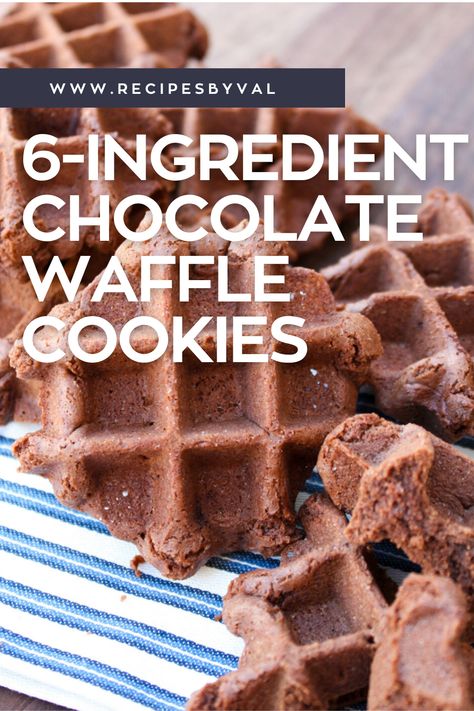 Chocolate Waffle Cookies Recipe, Waffle Cookies Recipe Holidays, Chocolate Waffle Cookies, Chocolate Waffle Recipe Easy, Waffle Iron Cookies Recipes, Waffle Cookies Recipe, Chocolate Chip Cookie Waffles, Cookie Waffles, Cookie Waffle Iron