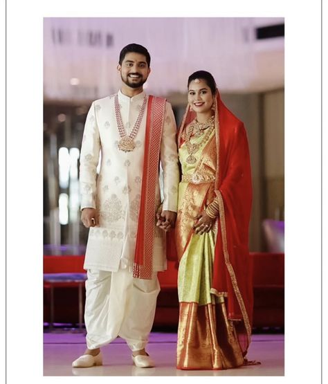 Marriage Groom Dress, Dhoti Kurta Pancha For Men, Telugu Wedding Groom Outfit, Groom Pattu Pancha, Bridegroom Indian Wedding Outfits, Dhoti Groom Indian Weddings, Muhurtham Dress For Men, Muhurtham Dress For Groom, Sherwani Dhoti Wedding