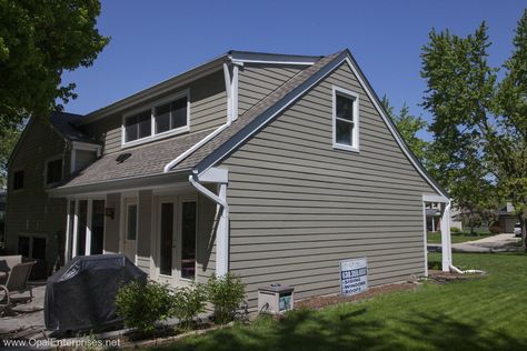 Fabulous Renovation with GAF Roof & Hardie Monterey Taupe Siding - Opal Enterprises Inc Hardie Monterey Taupe, Taupe Siding, Hardie Board Colors, James Hardie Siding Colors, Hardie Board Siding, Hardy Plank Siding, Hardie Board, James Hardie Siding, Exterior House Renovation