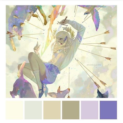 Ethereal Colour Palette, Pretty Colour Palettes, Dreamy Colour Palette, Angel Color Palette, Angelic Color Palette, Flame Color Palette, Muted Colors Aesthetic, Color Palette For Art, Ethereal Color Palette