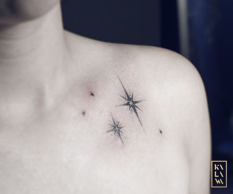 Second star to the right, and straight on till morning #PeterPan #ChildAtHeart Peter Pan Tattoos, Star Tattoo On Shoulder, North Star Tattoos, Star Tattoo Meaning, Peter Pan Tattoo, Small Star Tattoos, Tattoo Dotwork, Star Tattoo Designs, Star Tattoo