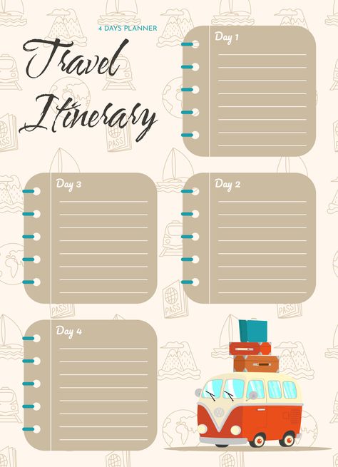 Itenary Template, Travel Itenary Template, Family Beach Vacations, Vacations With Kids, Itinerary Template Free, Trip Planning Template, Vacation Itinerary Template, Vacation Calendar, Vacation Planner Template