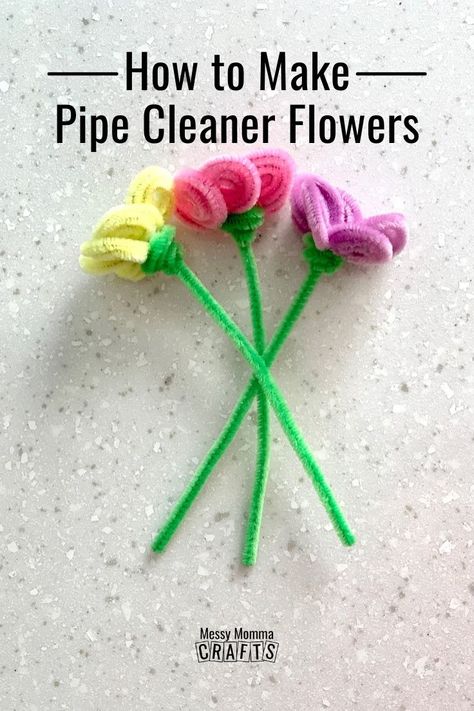 Pipe Cleaner Projects, Adorable Crafts, Craft Pipe Cleaner, Clean Flowers, Pipe Cleaner Flowers, Whimsical Flower, Stem Crafts, Toddler Arts And Crafts, Pipe Cleaner Crafts