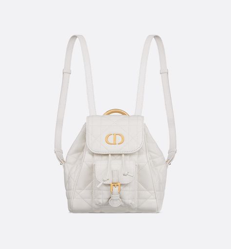 Small Dior Caro Backpack Latte Macrocannage Lambskin | DIOR Designer Bookbags, Dior Backpack, Dior Caro, Womens Designer Bags, Small Backpack, Louis Vuitton Shoulder Bag, Handbag Shoes, Black Backpack, White Bag