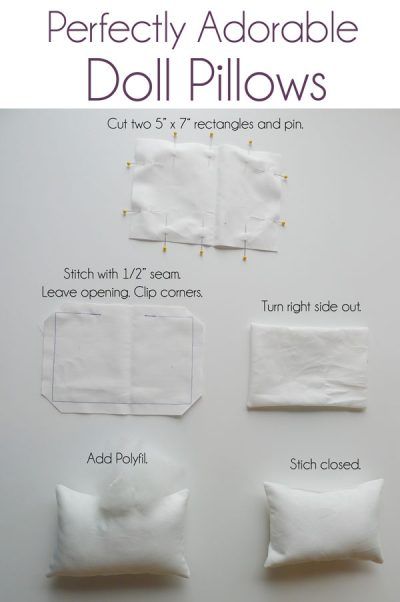 Doll Pillows Instructions Doll House Diy Furniture, Diy Doll Furniture, Best Doll House, Doll House Diy, World Craft, Diy Barbie House, Barbie Ideas, Doll Furniture Diy, Dollhouse Miniature Tutorials