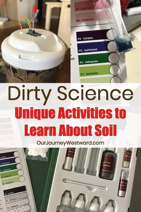 These unique activities to learn about soil are perfect for teaching multiple ages earth science through chemistry-based experiments. Homeschool Science Experiments, Cloud Activities, Soil Science, Homeschool Science Curriculum, Learn Science, Science Tools, Earth And Space Science, Science Curriculum, Science Fair Projects