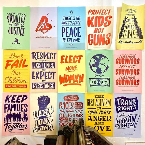 Protest Posters, 11x17 Poster, Protest Signs, Lady Fingers, Business Awards, Social Movement, Campaign Posters, Letterpress Cards, Poster Tube