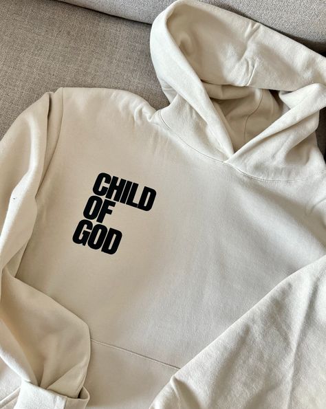 Stay warm and show your faith with our Child of God premium soft hoodie. Made with high-quality material, it's perfect for everyday wear and a great reminder of your faith. Embrace your identity as a Child of God and spread the love of Jesus wherever you go. Marriage Aesthetic, Shojo Girl, Kindness Scripture, Sweats Outfits, Aesthetic Jesus, Embroidery Cases, Christian Clothing Brand, Study Books, God Wallpaper