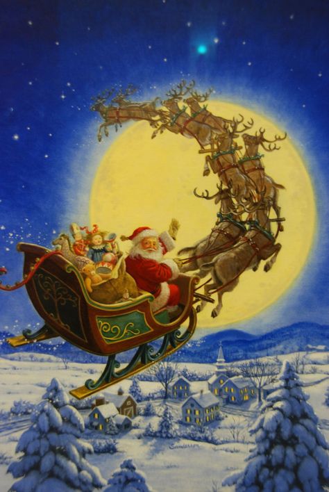 Clement Moore's Poem: 'A Visit From Santa Claus' ('Twas the Night Before Christmas) - masslive.com Ruth Sanderson, Heaven And Earth Designs, Old Time Christmas, Christmas Poems, Christmas Flag, Earth Design, Heaven And Earth, Night Before Christmas, Twas The Night