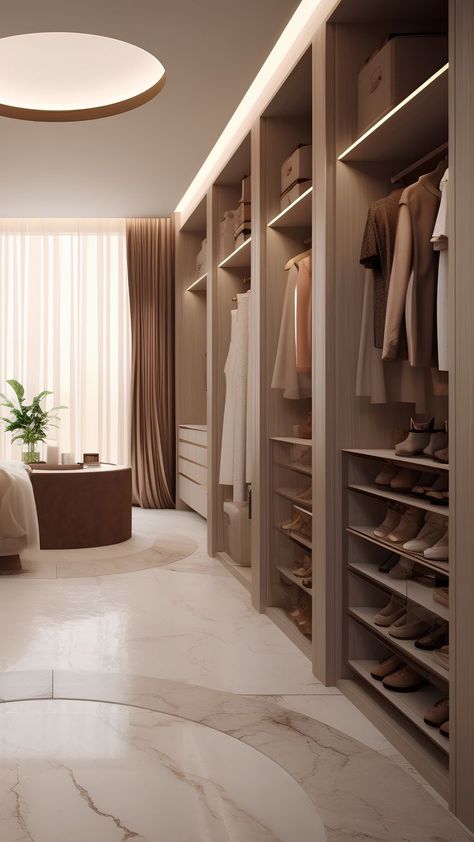 Luxe Dressing Room, Dressing Interior Design, Luxury Hotel Bedroom Design, Contemporary Walk In Closet, 2 Story House Design, Villa In Dubai, Luxury Hotel Bedroom, Hotel Bedroom Design, Villa Interior Design