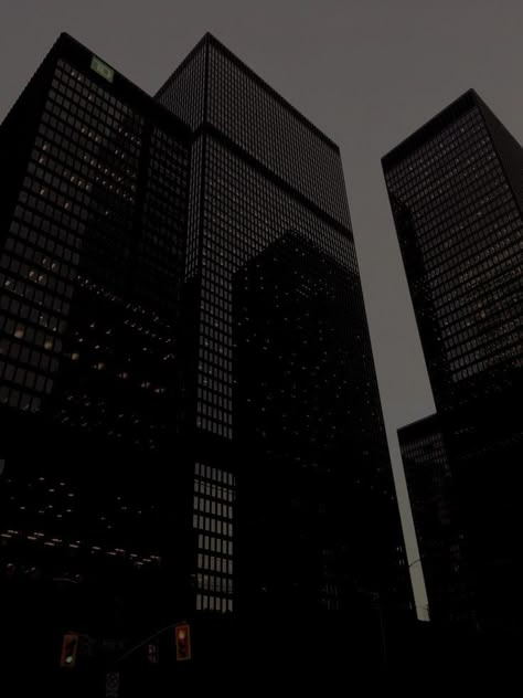 Dark Skyscraper Aesthetic, Dark City Asthetics Photos, Skyscraper View Aesthetic, City View Apartment Wallpaper, Sleek Black Aesthetic, Dark Sophisticated Aesthetic, Black City Aesthetic, Low Exposure Filter, Exposure Filter