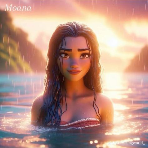 Disney Moana Art, Disney Princess Moana, Disney Princess Artwork, Disney Princess Fan Art, Frozen Disney Movie, Cute Disney Pictures, Disney Collage, Princess Pictures, Princess Drawings