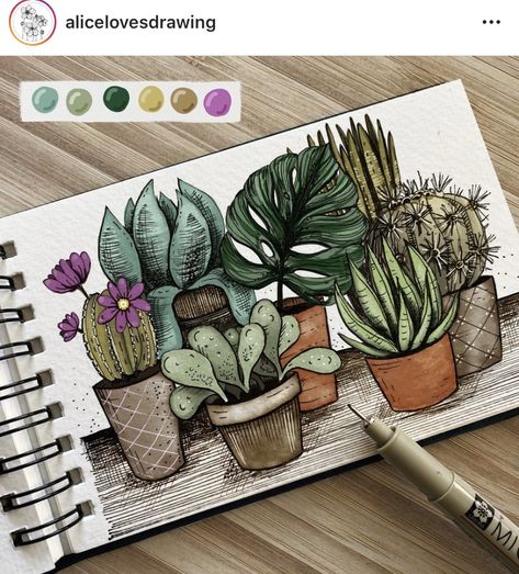 Plant Sketches, Plant Doodle, Botanical Line Drawing, Industrial Design Sketch, Thanks A Lot, Watercolor Plants, Art Folder, Plant Drawing, Marker Drawing