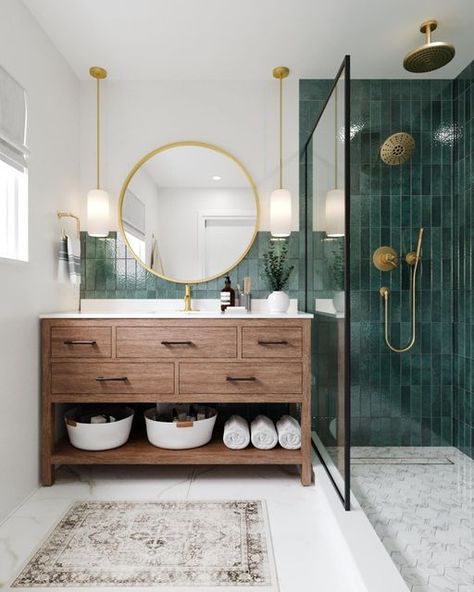 Drømme Bad, Makeover Kamar Mandi, Coastal Bathroom Design, House Vibes, Deco Bathroom, Bathroom Redesign, Downstairs Bathroom, Chic Bathrooms, Bathroom Inspiration Decor