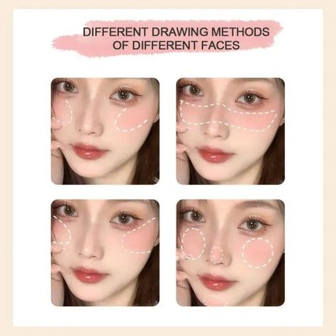 1~8PCS Flower Blush Single Color Blush Matte Blue and Purple Cheek Rubor Maquillaje Cute Colorete Face Makeup 블러셔 румяна - Style B 6pcs / spain Maquillaje Cute, Blush Tutorial, Types Of Makeup Looks, Blush Face, Kiss Beauty, Punk Makeup, Cheek Tint, How To Apply Blush, Long Lasting Makeup