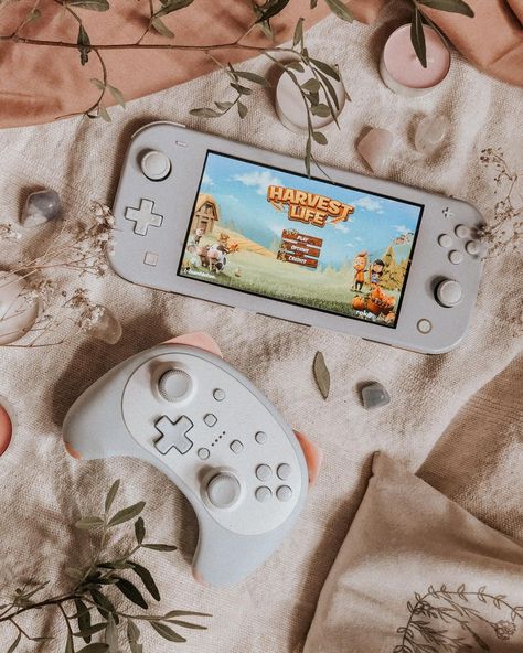 Cozy Switch, Cosy Gaming, Nintendo Aesthetic, Switch Aesthetic, Nintendo Lite, Aesthetic Gaming, Cozy Gamer, Cozy Games, Gaming Desk Setup