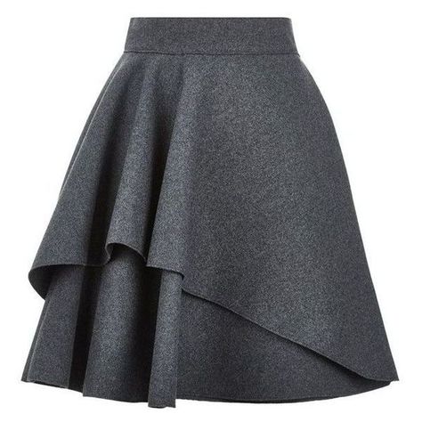 Alexander McQueen Double Layer Flare Skirt Cool Fashion Trends ❤ liked on Polyvore featuring skirts, mini skirts, layered mini skirt, short circle skirt, circle skirt, mini skater skirt and flared skirts Short Ruffle Skirt, Short Flared Skirt, Áo Blu, Layered Ruffle Skirt, Flared Skater Skirt, Frilly Skirt, Afrikaanse Mode, Flared Mini Skirt, Flounce Skirt