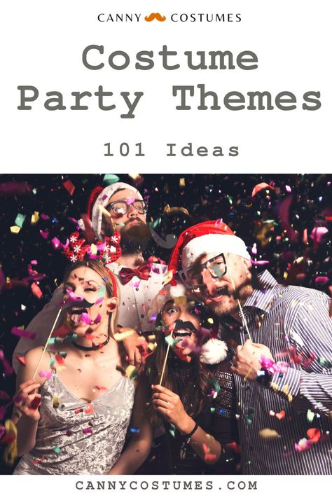 Halloween Party Themes Costumes, Costume Themes Party, Costume Party Ideas Decoration, Halloween Themes Costumes, Halloween Party Costume Themes, Party Themes For Adults Dress Up, Costume Themed Party Ideas For Adults, Themed Costume Party Ideas, Birthday Party Dress Up Themes