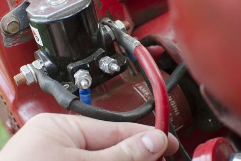 How to Check the Solenoid on a Riding Lawn Mower | Hunker Craftsman Riding Lawn Mower, Chainsaw Repair, Lawn Mower Maintenance, Lawn Mower Repair, Lawn Mower Storage, Tractor Mower, Diy Lawn, Riding Mowers, Lawn Equipment