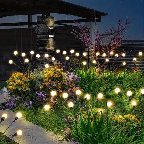 Solar Firefly Lights Solar Christmas Decorations, Best Outdoor Solar Lights, Decorative Solar Lights, Solar Garden Lights, Greenery Decor, Solar Pathway Lights, Solar Fairy Lights, Firefly Lights, Outdoor Garden Lighting