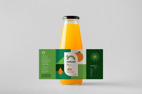 Naturel - Organic Juice on Behance Label Minuman, Fruit Juice Packaging, Desain Merek, Juice Logo, Juice Branding, Drinks Packaging Design, Fruit Packaging, Bottle Design Packaging, Juice Packaging