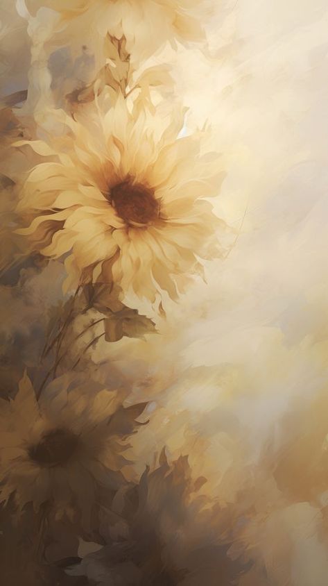 Acrylic paint of sunflower painting petal plant. | premium image by rawpixel.com Wallpaper Iphone Sunflower, Yellow Flowers Background, Abstract Sunflower Painting, Abstract Flower Paintings, Sunflower Paintings, Scrapbook Background Paper, Sunflower Background, Sunflowers Background, Scrapbook Background