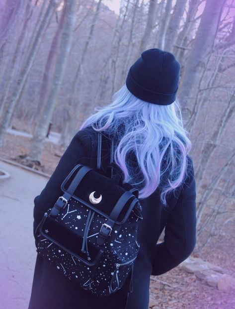 Goth Backpack, Gothic Backpacks, Moon Backpack, Black Travel Bag, Dragon Backpack, Adventure Bags, Kawaii Backpack, Backpack Cute, Ita Bag