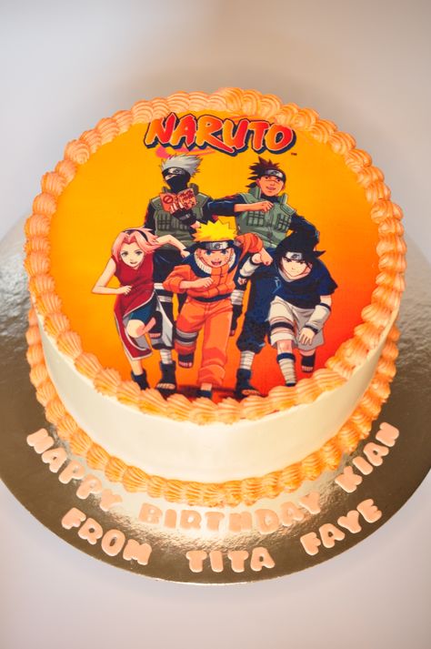 Naruto Cakes Birthdays, Naruto Birthday Cake Ideas, Naruto Theme Cake, Naruto Cake Ideas Birthdays, Naruto Cake Design, Naruto Birthday Cake, Naruto Cake, America Cake, Naruto Birthday