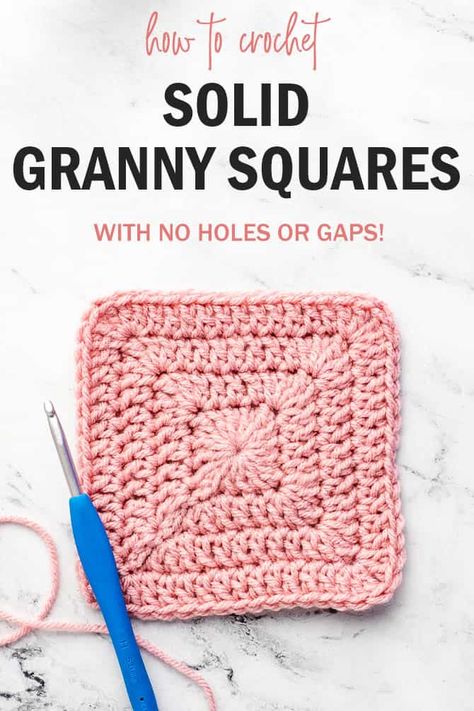 Triple Crochet Stitch, Virkning Diagram, Granny Square Haken, Granny Square Crochet Patterns Free, Aesthetic Crochet, Crochet Blocks, Beginner Crochet Projects, Crochet Stitches For Beginners, Crochet Granny Square