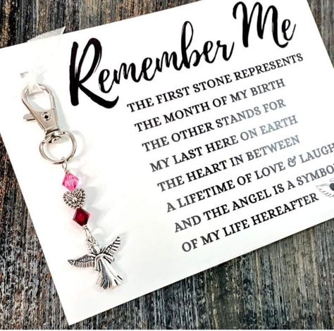 Memorial Jewelry Ideas, Crystal Cards, Purse Charms Diy, Heaven Poems, Memory Ideas, Memorial Beads, Cool Math Tricks, Pennies From Heaven, Beaded Angels