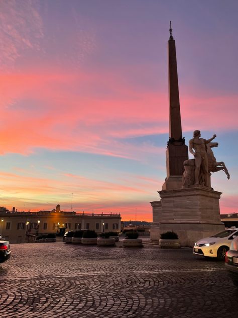 Rome Sunset, Italy Sunset, What Makes You Happy, Rome Italy, Cn Tower, Statue Of Liberty, Rome, Are You Happy, In Italy