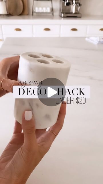 492K views · 35K likes | AYLIN • www.stylinbyaylin.com on Instagram: "Think outside the box & use a marble toothbrush holder as a mini-decorate vase to easily hold faux or real greens. Perfect for your kitchen, bathroom counter, a display shelf, nightstand, etc. Watch my ig stories for product details: @stylinbyaylin Re-sharing this from last year for anyone that’s new to following me❤️. #STYLINAYLINHOME Follow my shop @stylinbyaylin on the @shop.LTK app to shop this post and get my exclusive app-only content! https://liketk.it/3BHMW #liketkit #LTKstyletip #ltkhome" Shelf Nightstand, Dream Nursery, Bathroom Counters, Bathroom Counter, Thinking Outside The Box, Display Shelf, Outside The Box, Ig Stories, Display Shelves