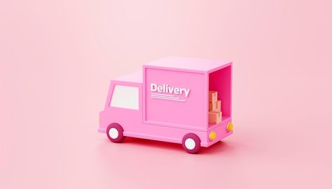 3d Billboard, Bus Cartoon, Car Delivery, Cartoon Ships, Pink Truck, Highchair Banner, Store Icon, Delivery Truck, High Chair Banner