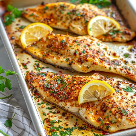 Lemon Garlic Butter Baked Tilapia Garlic Tilapia Recipes, Tilapia Loins Recipes Baked, Garlic Butter Fish Recipes, Greek Tilapia, Talipa Recipes, Lemon Garlic Fish, Tilapia Dinner Ideas, Garlic Butter Oven Baked Tilapia, Tilapia Recipes Baked