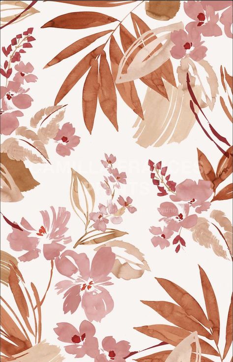 Fractal Art, Camilla Frances, Deco Floral, Print Inspiration, Print Trends, Block Printing Fabric, Watercolor Pattern, Flowers And Leaves, Surface Pattern Design