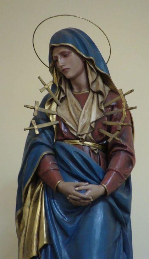 The Virgin Mary, Virgin Mary, Statue, Red, Gold, Blue, White, Sao Paulo