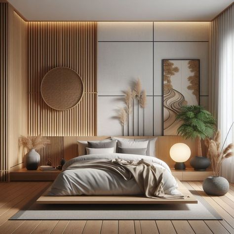 Modern Luxury Bedroom Design Interiors Master Suite, Bed Back Design Modern Indian, Minimal Bedroom, Zen Bedroom, Modern Luxury Bedroom, Bedroom Decor Design, Bedroom Bed Design, Traditional Bedroom, Bedroom Furniture Design