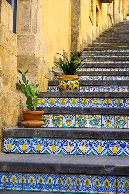 Tile Steps, Summer In Italy, Living In Italy, Italy Photography, Italy Aesthetic, Sicily Italy, Visit Italy, Europe Summer, Italian Summer