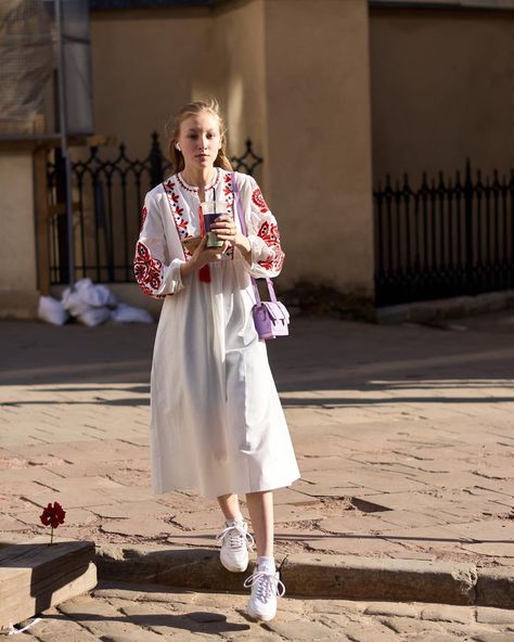 Fashion Symbols, National Clothes, Handmade Clothes, Blue Yellow, Make It, Ukraine, Shirt Dress, Flag, Street Style