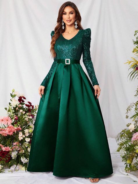 Gowns Dresses Elegant Indian, Trendy Date Night Outfit, Wedding Guest Gowns, Wedding Dresses For Kids, Dress Elegant Long, Prom Dresses Elegant, Wedding Dress Sequin, 파티 드레스, Sequin Wedding