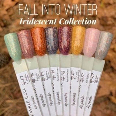 This product is handmade by us, in house! Listing photos include the product, and real customers using the product. Swatch sticks are not included - only used for photo purposes. 8 Colors include: dp.170 Fall Into Winter (named after collection) dp.171 Layering Up dp.172 You Are Gourdeous dp.173: Spiced Wine dp.174 Autumn Skies dp.175 Pumpkin Kisses dp.176 Fireside Cider dp.177 Changing Leaves This collection is perfect for both Fall and Winter--but you'll definitely want to wear these incredible iridescent colors all year long! ✹ Long Lasting: Lasts 2-3 Weeks and Can Be Refilled ✹ Brand You Can Count On: Made in the USA, with Over 500,000 Sales ✹ Healthy Nails: Calcium & Vitamin E Fortified, Never Tested On Animals ✹ Easy Application: Perfect for DIY manicures at home, our dip powder is d Dip Colors, Dip Ideas, Fall Into Winter, Dip Nail Colors, Sweet Nails, Spiced Wine, 2023 Nails, Pedicure Ideas, Dip Nail