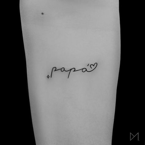 Father Tattoo Daughter Tattoo For Father Small, Papa Tattoo Design Small, Tattoo For My Father, Father’s Day Tattoo, Tattoo Ideas Father Daughter, Daughter Father Tattoo Ideas, Tattoo Ideas For Daughter Father, Dads Tattoo For Daughter, Father Tattoos For Daughters