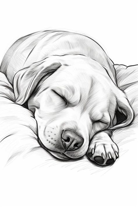 Cute Dog Drawing Sketches, Cute Dog Sketch, Sketch Of Dog, Animal Sketches Easy, Pet Tattoo Ideas, Dog Sketches, Dog Pencil Drawing, Sketch Dog, Dogs Drawing