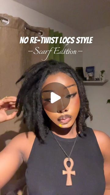 Bumayo Brimah on Instagram: "6 simple scarf styles to do before your next retwist x 🧚🏽✨ . . . . . #locs #explore #explorepage #loccare #scarf #scarfstyle #locstyles #headtie #hairinspo #locjourney #loccommunity #texturethursday #viral #lokablakshid #viral #reels #tutorial" Basic Loc Retwist Style, Shirt Locs Styles, Locs With Scarf Black Women, Loc Styles On Old Retwist, Locs Hairstyles Without Retwist, Bandana Hairstyles With Locs, Turban On Locs, Hairstyles For Locs No Retwist, Loc Hair Wraps Head Scarfs