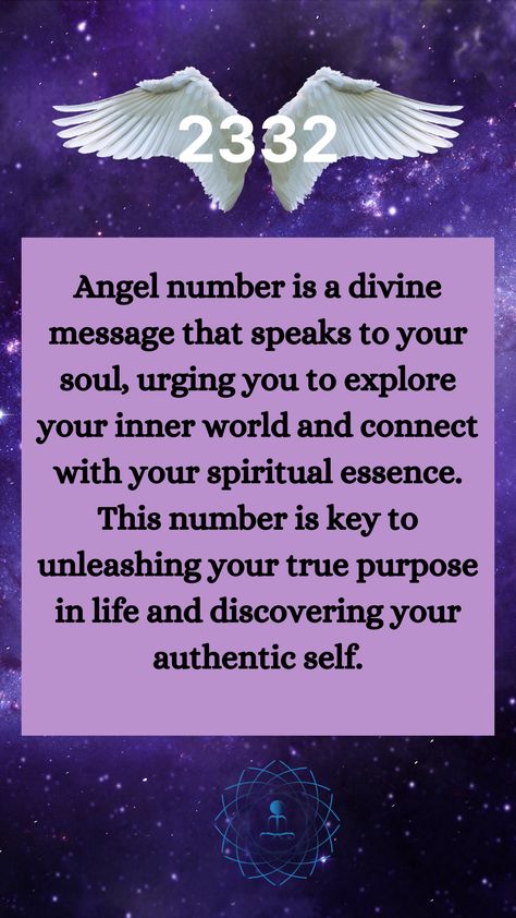 When you see angel number 2332, it’s a sign that the universe is guiding you to embark on a spiritual growth and enlightenment journey. This number reminds you that you’re not alone on this path and that the universe is conspiring to help you achieve your goals. 2332 Angel Number, 2332 Angel Number Meaning, Powerful Messages, Angel Number Meanings, Witch Craft, Number Meanings, True Purpose, Angel Messages, Trendy Hair