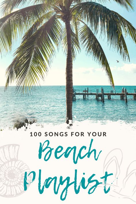 The best fun and chill songs for your beach playlist. I always make a playlist in Spotify for my tropical vacations, and my beach playlist includes a little bit of everything. From the Eagles to Rihanna to Jack Johnson, there are song ideas for all musical tastes. #beachplaylist #beachplaylist2020 #beachmusic #summermusic #beach #beachplaylistchill #bestbeachplaylist Beach Music Playlist, Beach Songs Playlist, Summer Playlist 2024, Caribbean Playlist, Boat Playlist, Vacation Songs, Roadtrip Music, Beach Playlist, Vacation Song